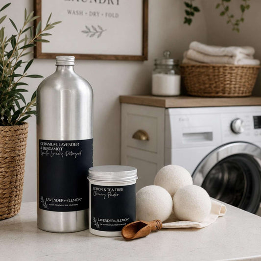 Lavender & Lemon The Laundry Edit – gentle non-bio laundry detergent set
