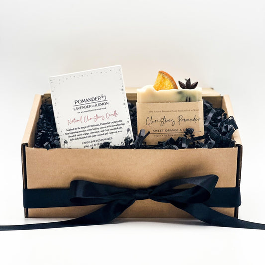Pomander Christmas Trees Candle & Soap Gift Set