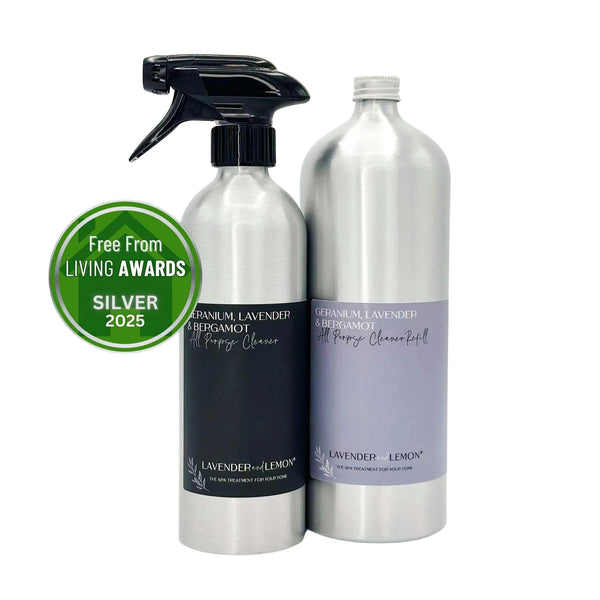 Lavender & Lemon All Purpose Cleaner – refillable non-toxic all-purpose cleaner spray